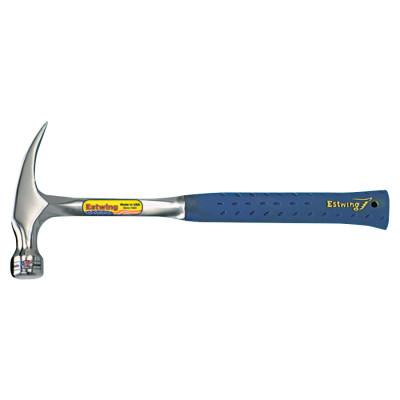 Estwing Ripping Claw Hammer, Steel Head, Straight Nylon/Steel Handle, 13 in Overall L, 16 oz Head Wt, E3-16S