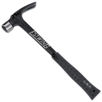 Estwing Solid Steel Framing Hammer, Black Nylon Vinyl Handle, 15 3/8 in, 19 oz, EB-19SM
