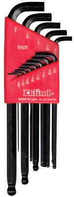 Eklind® Tool Ball-Hex-L Stubby Key Sets, 13 per set, Hex Ball Tip, Inch, 13113