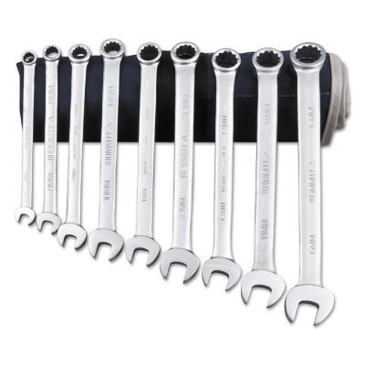 Martin Tools Combination Wrench Sets, 12 Points, Metric, Chrome, C9KM