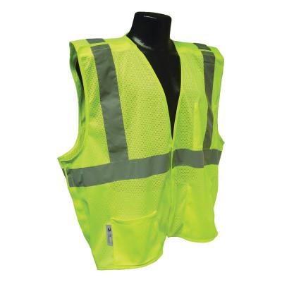 RADIANS SV4 Economy Type R Class 2 Breakaway Safety Vests, Large, Hi-Viz Green, SV4GML