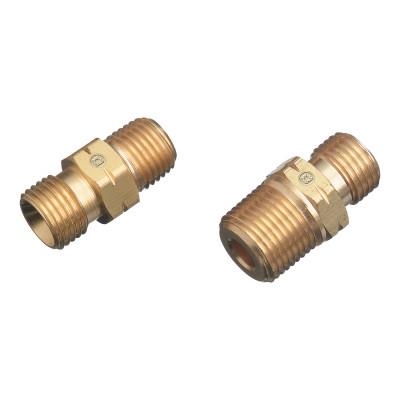 Western Enterprises Regulator Outlet Bushing, 200 psi, Brass, B-Size, 1/2 in (NPT) LH, Male, Fuel Gas, 145
