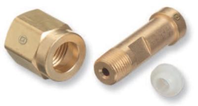 Western Enterprises Regulator Inlet Nut, Industrial Mixtures of Oxygen, Brass, CGA-296, 29-2