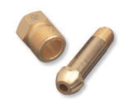 Western Enterprises Regulator Inlet Nuts, Medical Mixtures, Brass, CGA-500, 500-2