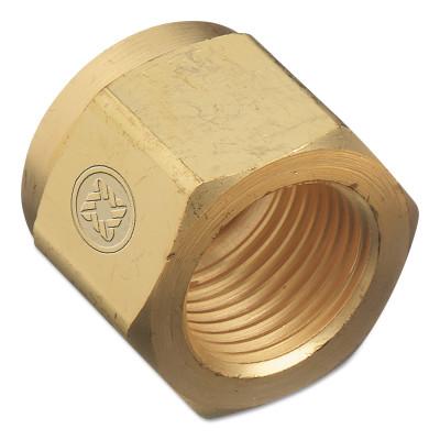 Western Enterprises Regulator Inlet Nut, Nitrous Oxide, Brass, CGA-326, 13-2