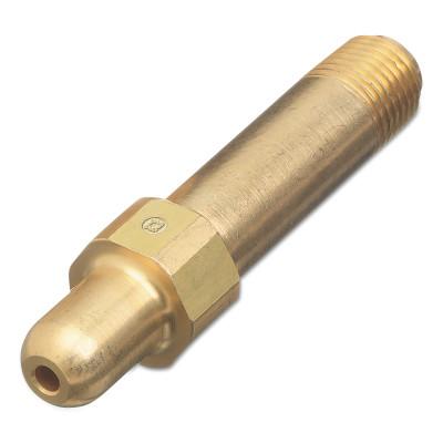 Western Enterprises Regulator Inlet Nipples, Air, 1/4 in (NPT), 3", Brass, CGA-347, 347-3