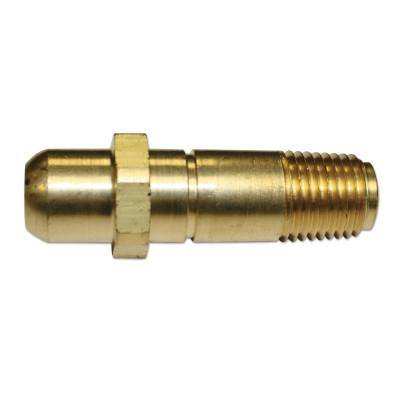 Western Enterprises Regulator Inlet Nipple, Butane, Propane, 1/4 in (NPT), 2-1/16 in, Brass, CGA-555, 73