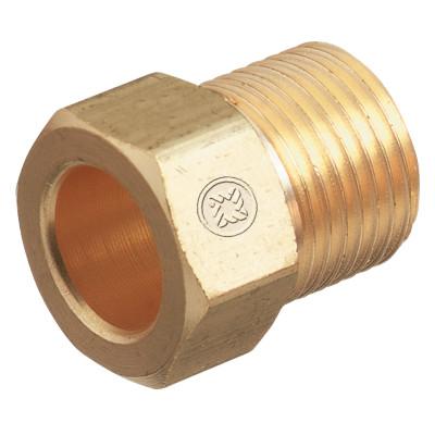 Western Enterprises Inert Arc Nuts, Brass, Hex, B-Size, 5/8 in - 18, Inert Gas, AW-14A