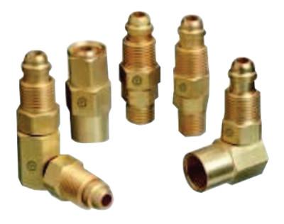Western Enterprises Inert Arc Hose & Torch Adaptor, Brass, Straight, Male/Female, RH to RH, AW-432B
