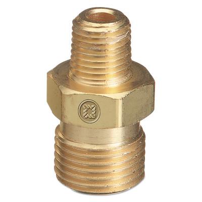Western Enterprises Male NPT Outlet Adaptor for Manifold Pipelines, Brass, Acetylene, 1/4 in NPT, B-10