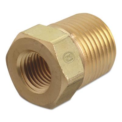 Western Enterprises Pipe Thread Bushings, 3,000 PSIG, Brass, 1/2 in (NPT);3/8 in (NPT), BB-6-8HP
