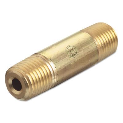 Western Enterprises Pipe Thread Extension Adapters, 3,000 PSIG, Brass, 1/8 in (NPT), BE-2-25HP