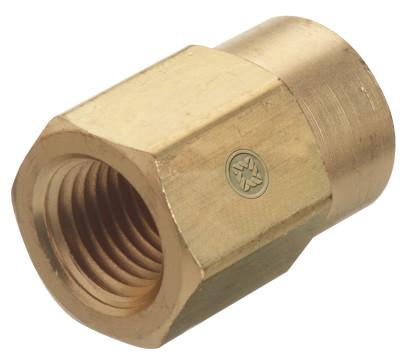 Western Enterprises Pipe Thread Reducer Couplings, Connector, 3,000 PSIG, Brass, 1/4 in; 1/8" (NPT), BF-4-2HP