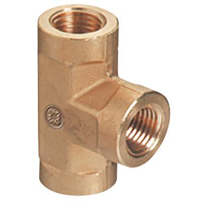 Western Enterprises Pipe Thread Tees, Connector, 3,000 PSIG, Brass, 1/4 in (NPT), BFT-4HP