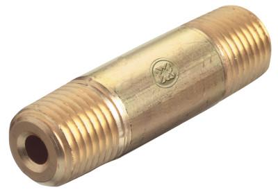 Western Enterprises Pipe Thread Nipples, 3,000 psig, Brass, 1/2 in NPT, BN-8-35HP
