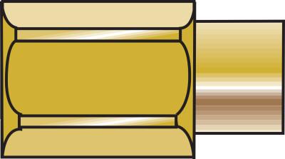 Western Enterprises Manifold Tubing Adaptor Bushing, Brass, BT-2M3