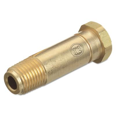 Western Enterprises Regulator Inlet Nipples, CO2, 1/4 in (NPT), 2", Brass, CGA-320, CO-8