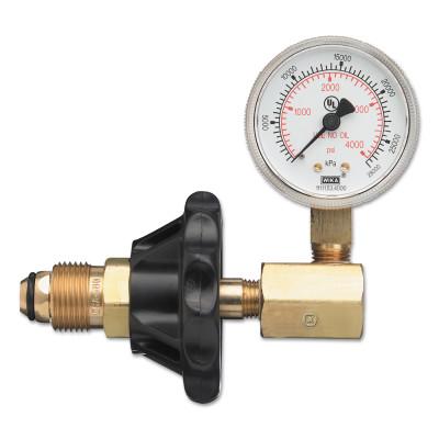 Western Enterprises Cylinder Pressure Testing Gauges, Nitrogen; Argon; Helium, Brass, CGA-580, G-584