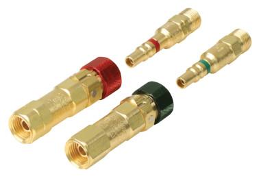 Western Enterprises Quick Connects, Hose to Hose w/Check, QDB205 Plug-M; QDB201 Socket-F, Fuel Gas, QDB21