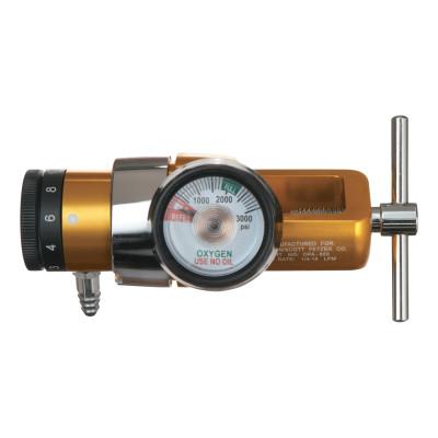 Western Enterprises OPA Compact Click-Style Regulators, Oxygen, CGA-870 Yoke, 3,000 psi inlet, OPA-820