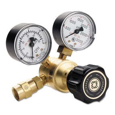 Western Enterprises Flow Gauge Regulators, Argon, CGA 580, 3,000 psig inlet, REB-3-FG