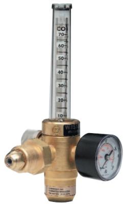 Western Enterprises REF Series Flowmeter Regulators, Argon, Carbon Dioxide, 0-70 SCFH, REF-3-PD