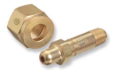 Western Enterprises Regulator Inlet Nipples, Air, 1/4 in (NPT), 2 1/2", Stainless Steel, CGA-346, SS-14-3