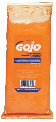 Gojo® FAST WIPES Hand Cleaning Towels, Citrus, Wet Wipe Tool Box Pak, 8 oz, 6285-06
