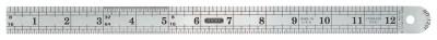 General Tools Industrial Precision Stainless Steel Rules, 12 in, Stainless Steel, 1201ME