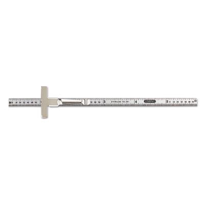 General Tools Economy Precision Stainless Steel Rules, 6" X 1/4 ", Stainless Steel, Inch, 301/1