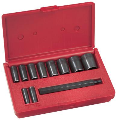 General Tools Gasket Punch Sets, Round, English, 10 Punches 1/4 in - 1 in; Mandrel, Case, S1270