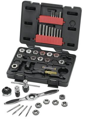 Apex Tool Group 40 Piece Tap & Die Drive Tool Sets, Hex, Metric, 3886