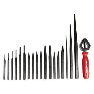 Apex Tool Group Drift Punch Sets, Inch, 7 Pc. Punch, Steel, 70-553G