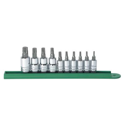Apex Tool Group 10 Piece Bit Socket Sets, 1/4 in & 3/8 in, 80722