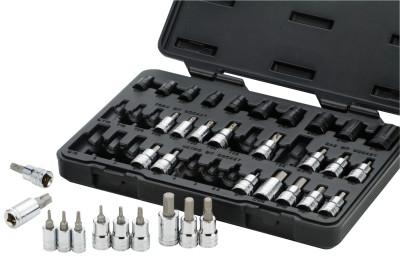 Apex Tool Group 36 Piece Master Torx Set with Hex Bit Sockets, 1/4 in, 3/8 in & 1/2 in, 80726