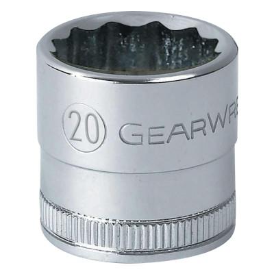 Apex Tool Group Surface Drive12 Point Deep Metric Sockets, 1/2 in Dr, 22 mm Opening, 80820