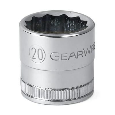 Apex Tool Group Surface Drive 6 Point Standard Metric Sockets, 1/2 in Dr, 18 mm Opening, 80630