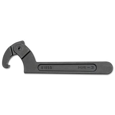 Apex Tool Group Adjustable Spanner Wrenches, 4 3/4 in Opening, Forged Alloy Steel, 10.87 in, 81856