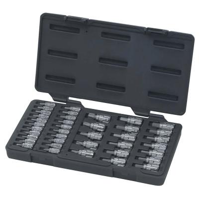 Apex Tool Group 39 Piece Vortex Bit Socket Sets, 1/4 in; 3/8 in, SAE, Metric, 890040