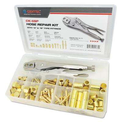 Gentec Hose Repair Kits, Includes Splicers, Crimping Tool, Couplers, Nuts, Nipples, CK-5SP