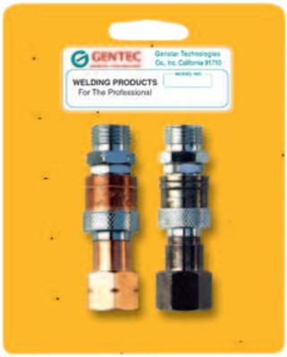 Gentec Quick Connector Sets, Hose-to-Torch Connector Set 145 psi, Fuel/Oxygen, QC-HTPRSP