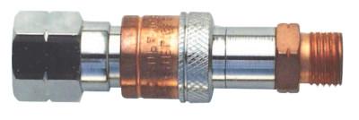 Gentec Quick Connectors, Regulator-to-Hose Connector, 29 psi, Fuel Gases, QC-RHF