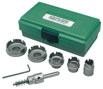 Greenlee® Kwik Change™ Hole Cutter Kit, Carbide-Tipped, 7/8 in to 2 in Cut Diam., 660