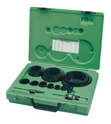 Greenlee® Bi-Metal Hole Saw Kits, with Case, 3/4 in -  4 3/4 in Cut Diam., 890
