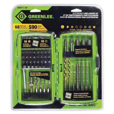 Greenlee® DRILL DRIVER BIT KIT (POP), DDKIT-1-68