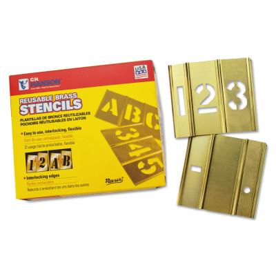 C.H. Hanson® 15 Piece Single Number Sets, Brass, 2 in, 10011