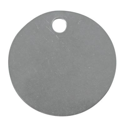 C.H. Hanson® Stainless Steel Tags, 20 gauge, 1 1/2 in Diameter, 3/16 in Hole, Circle, 1098S