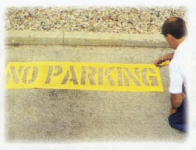 C.H. Hanson® No Parking Stencil Kits, No Parking, 12 in, 12430