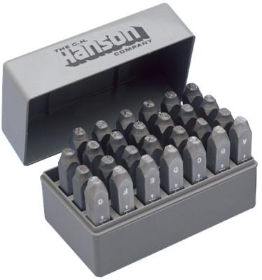 C.H. Hanson® Standard Steel Hand Stamp Sets, 1/8 in, A thru Z, 20200