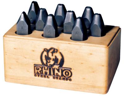 C.H. Hanson® Rhino Number Stamp Sets, 1/8 in, 0 thru 8, 21830